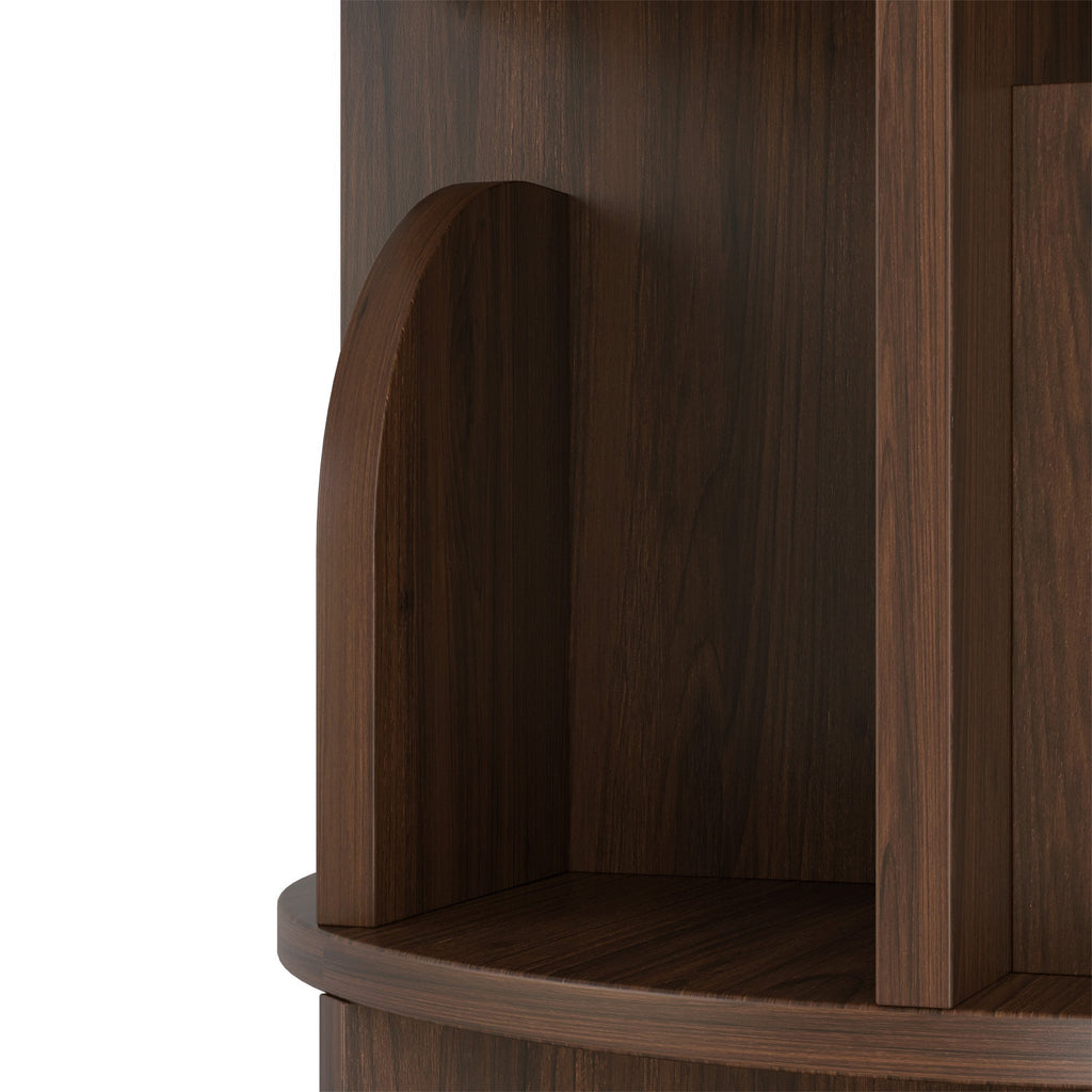 Yowos Rotating Bookshelf 360 Degree Storage Rack