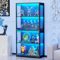 RB- A Showcase with 2-color collectible lights and glass doors