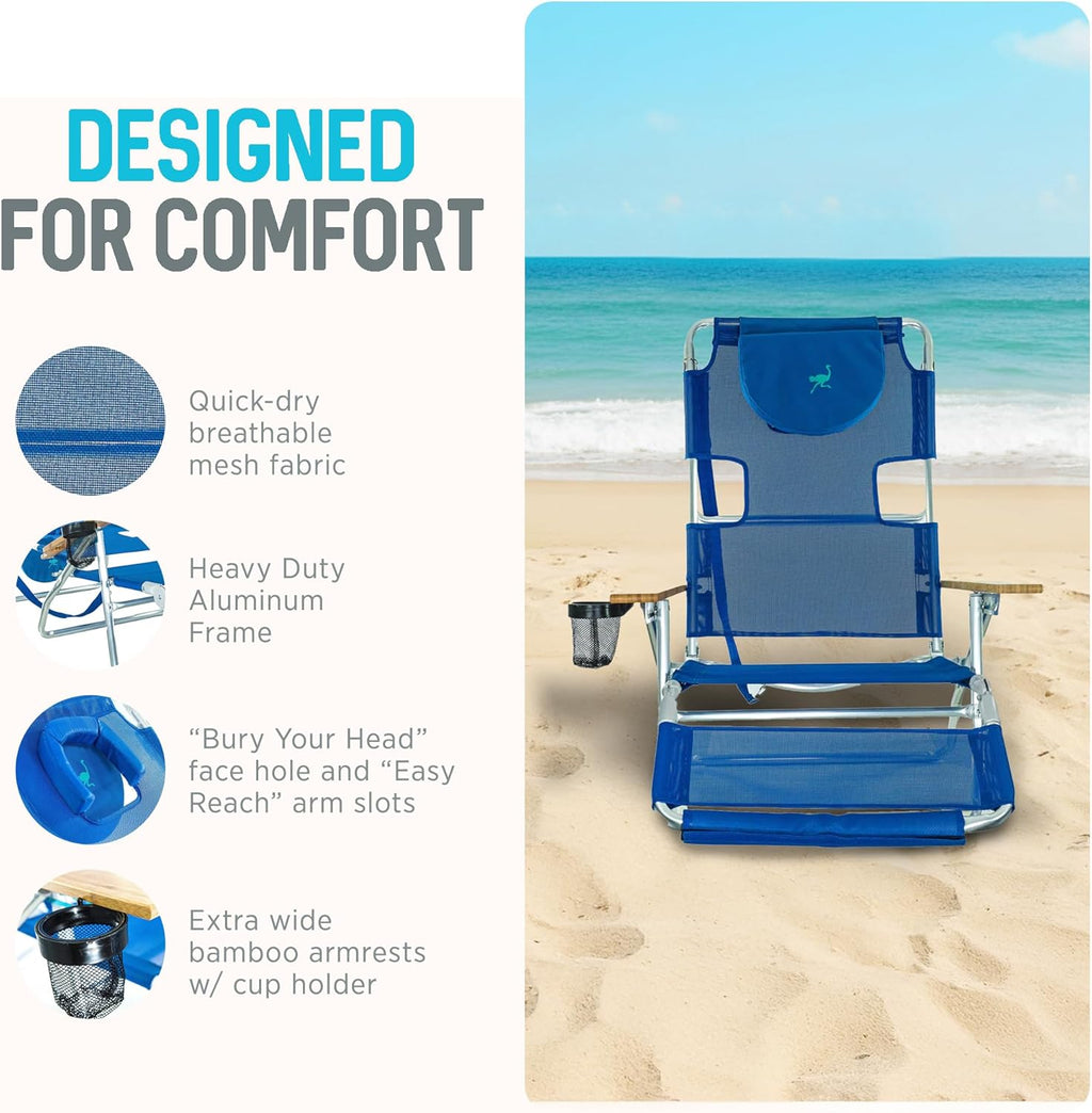 La chaise de plage 3 en 1 Ostrich Deluxe
