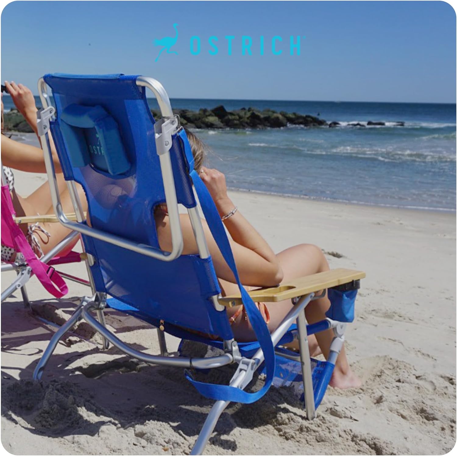 La chaise de plage 3 en 1 Ostrich Deluxe