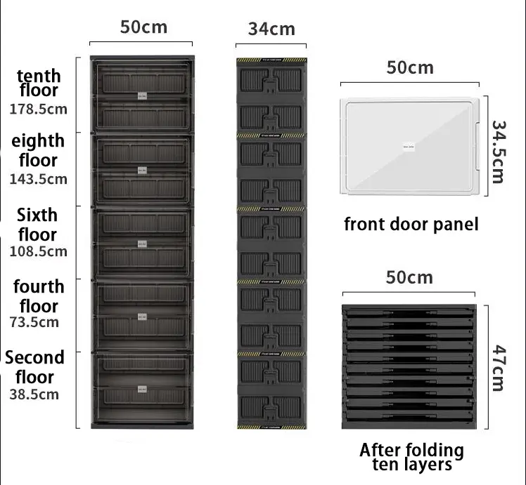 Premium Black Portable Shoe Protection Case