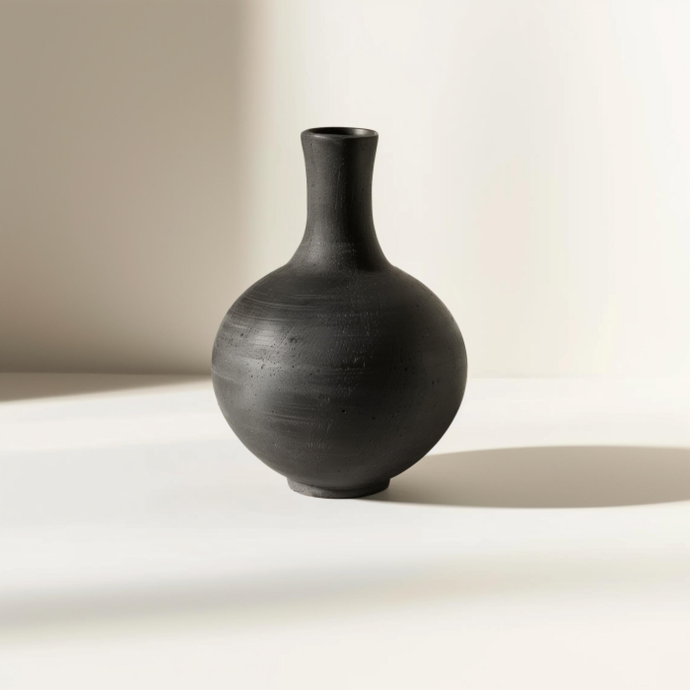 Vase Céramique Noir Mat