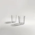 Verres Striés en Verre (x2)